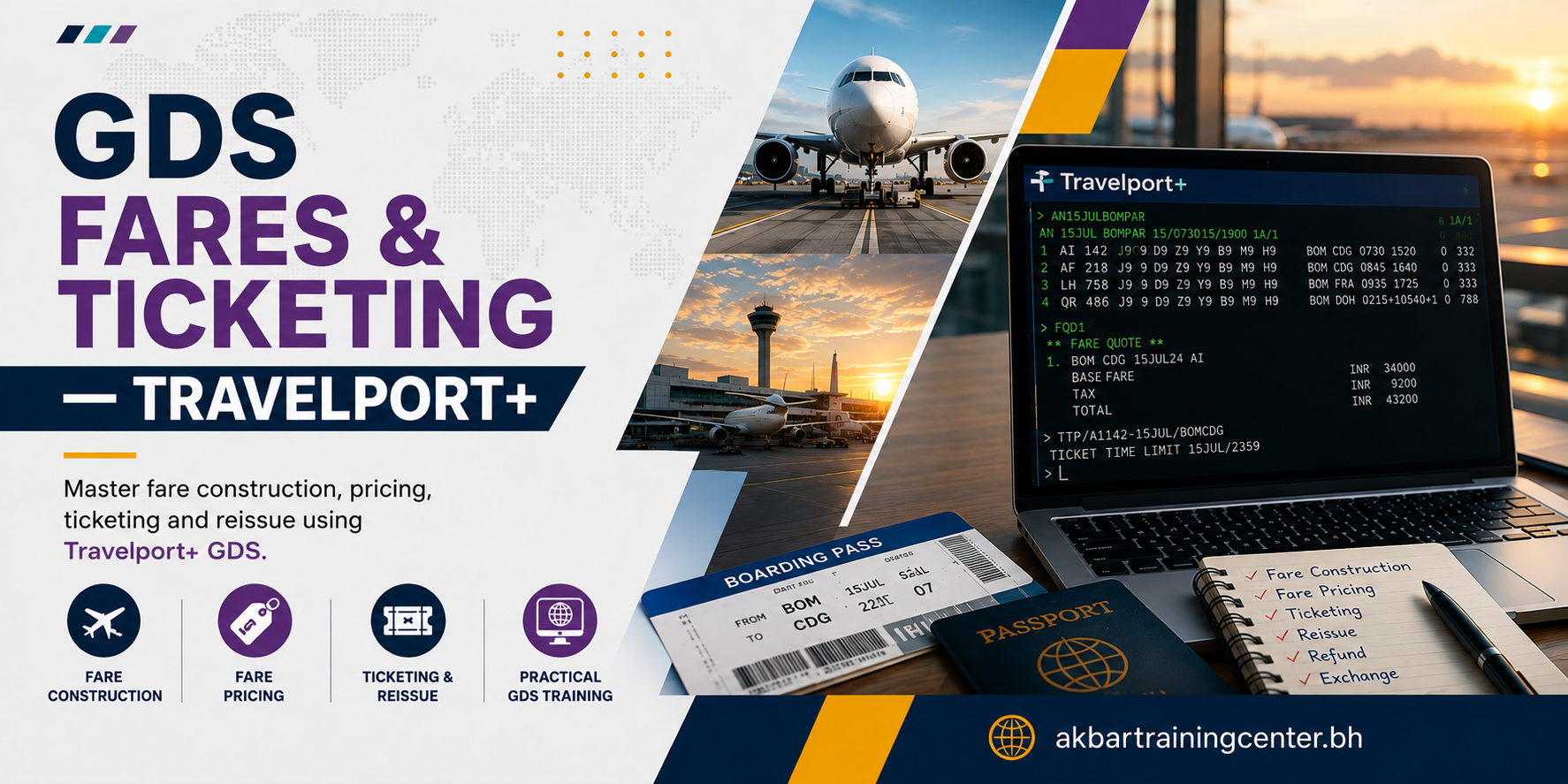 IATA GDS Fares and Ticketing Travelport Plus